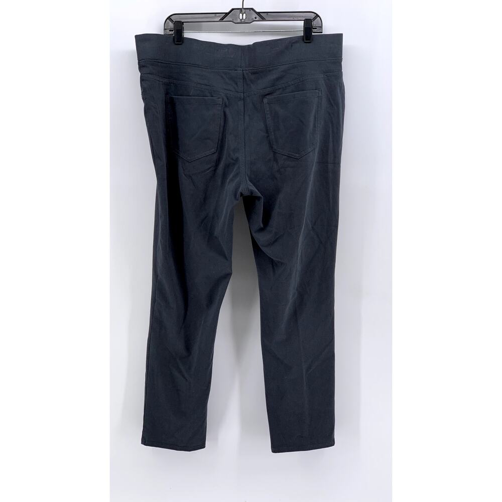 FADED GLORY Women's Plus Charcoal Solid Ankle Pants SZ 2X